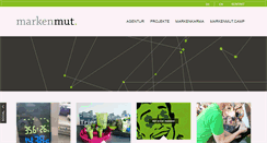Desktop Screenshot of markenmut.de